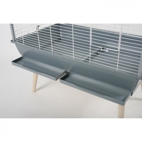 Gaiola elevada Zolux Neo Jili cinza para pássaros