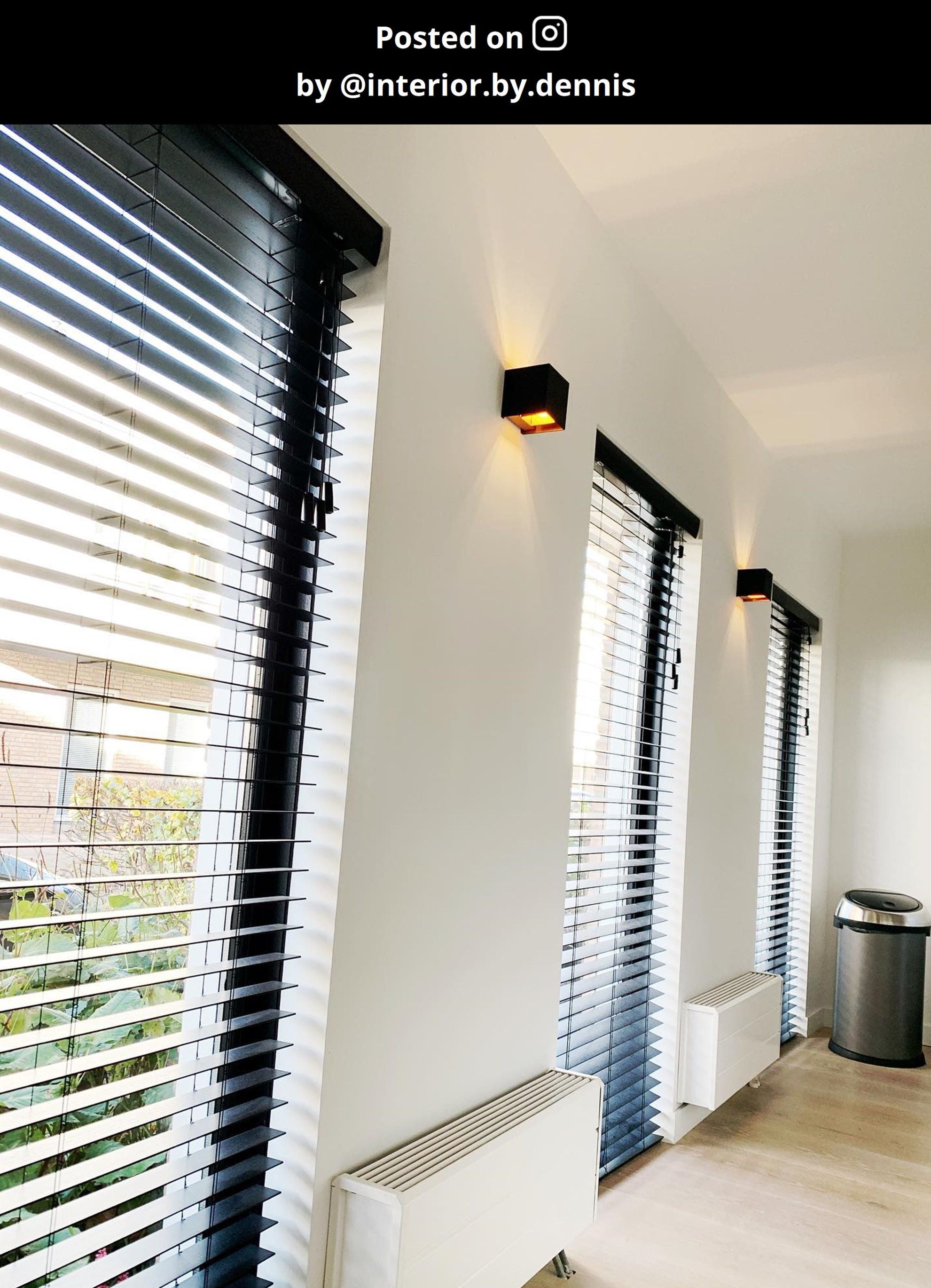 Xio wandlamp vierkant zwart