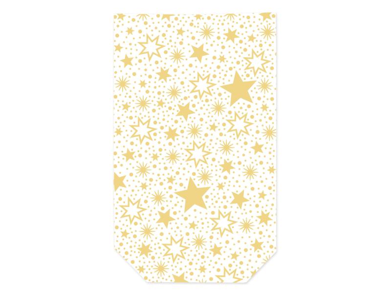 Braun   Company Guetzli-Verpackung Miracle Star 11.5 x 19 c Klarsichtbeutel für Gebäck