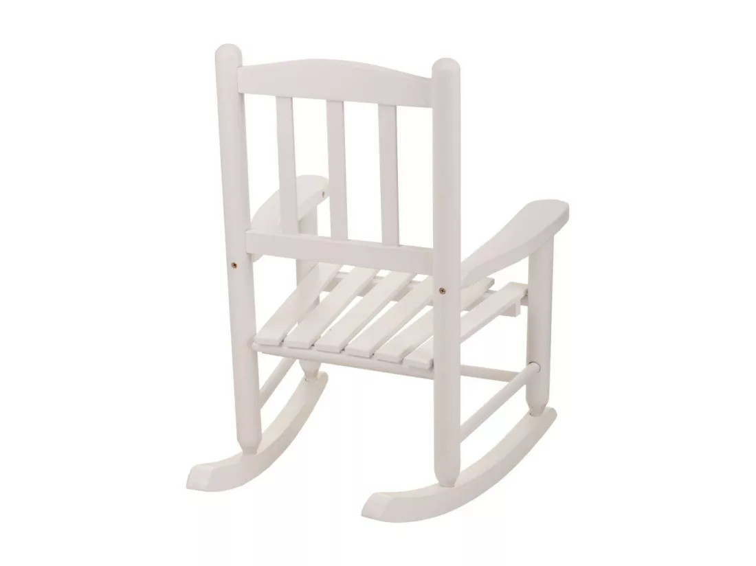 Chaise à bascule enfant en bois couleur miel 38x47x49.5h