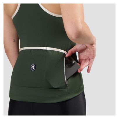 Débardeur Vélo Rogelli Abbey Vert/Sable Femme