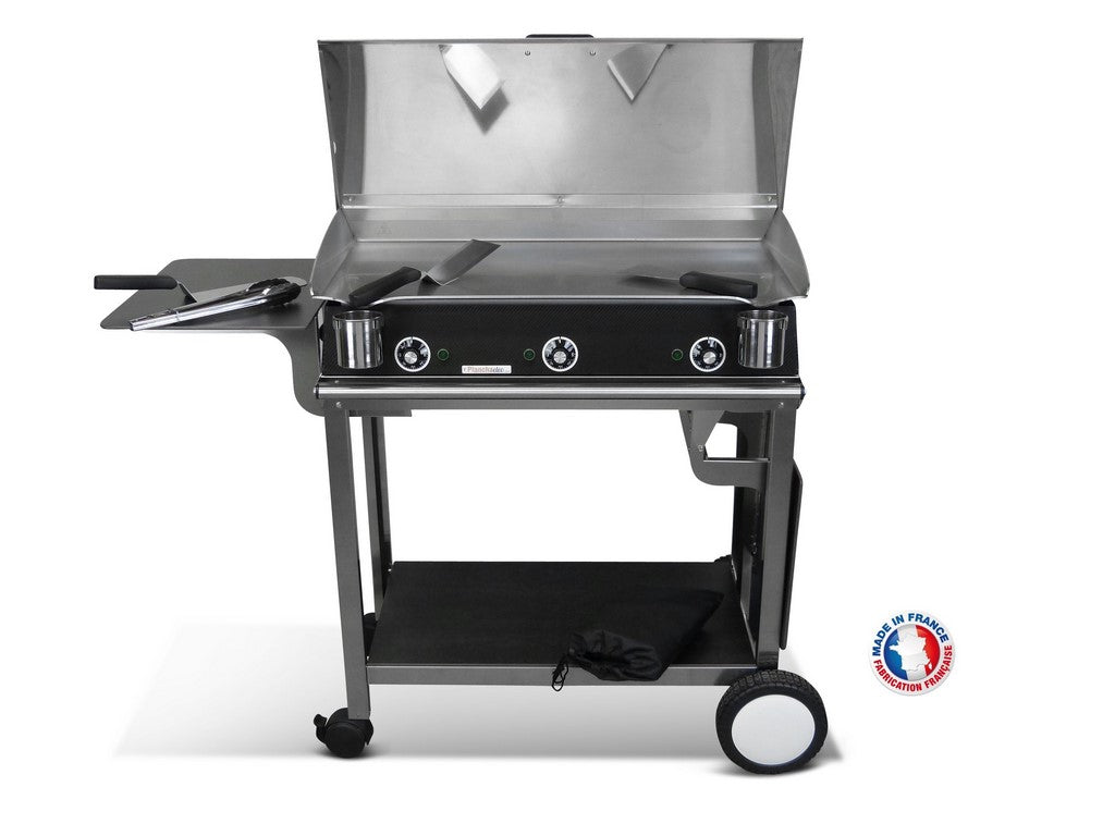 Pack plancha électrique PlanchaElec Lux 830 Carbon - Chariot Rivoli Pl
