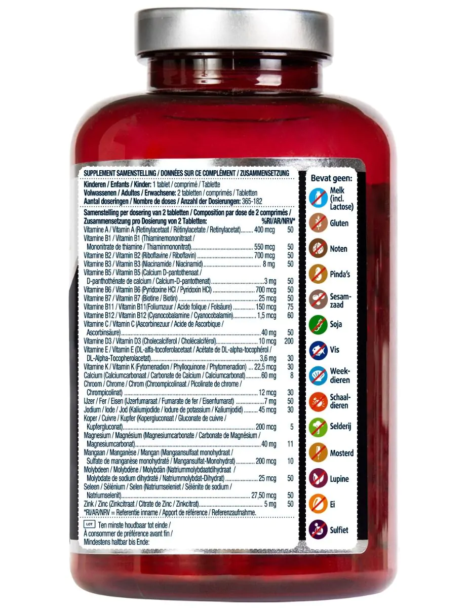 Multi+ Compleet Vitaminen Mineralen