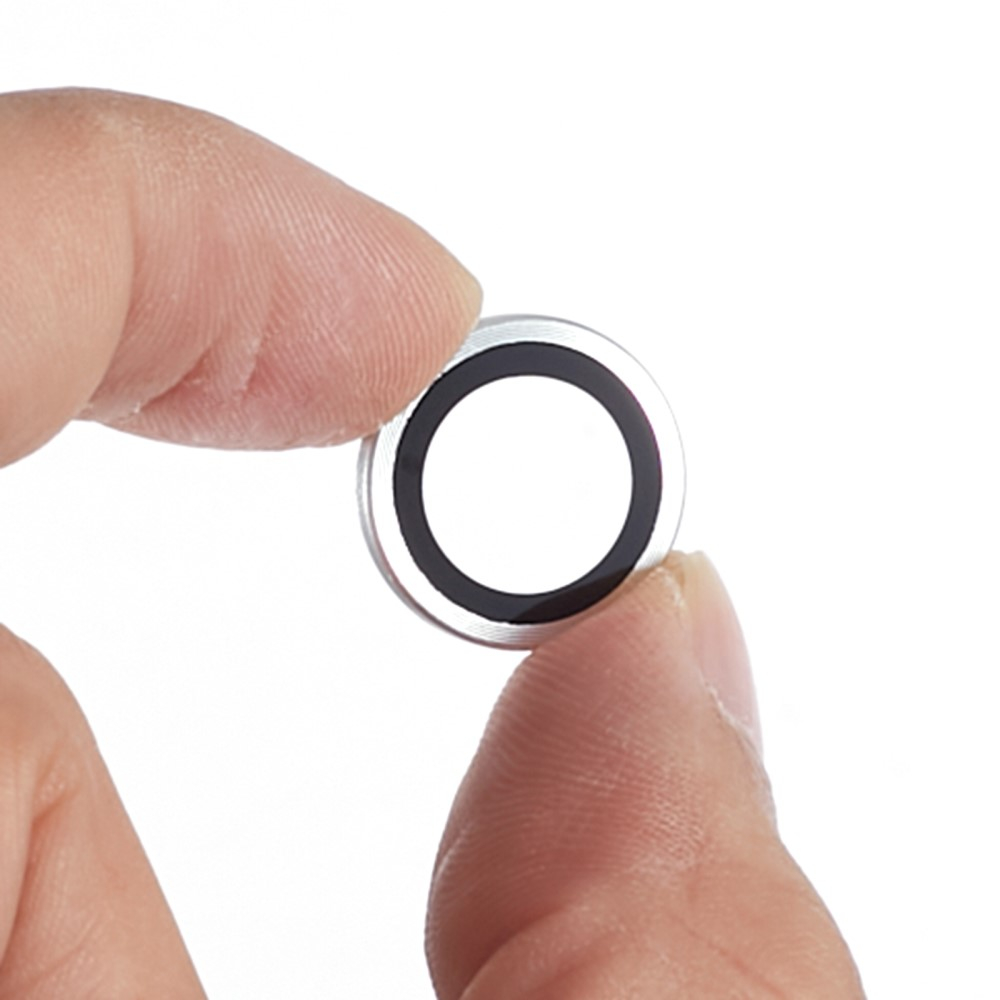 Samsung Galaxy S24 Ultra Kameraschutz Objektiv Ring Protector Abdeckung - Silber