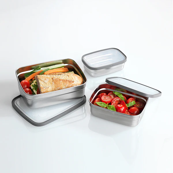 Kit sac isotherme, set de couverts et 3 lunch box en inox Wenko by Max