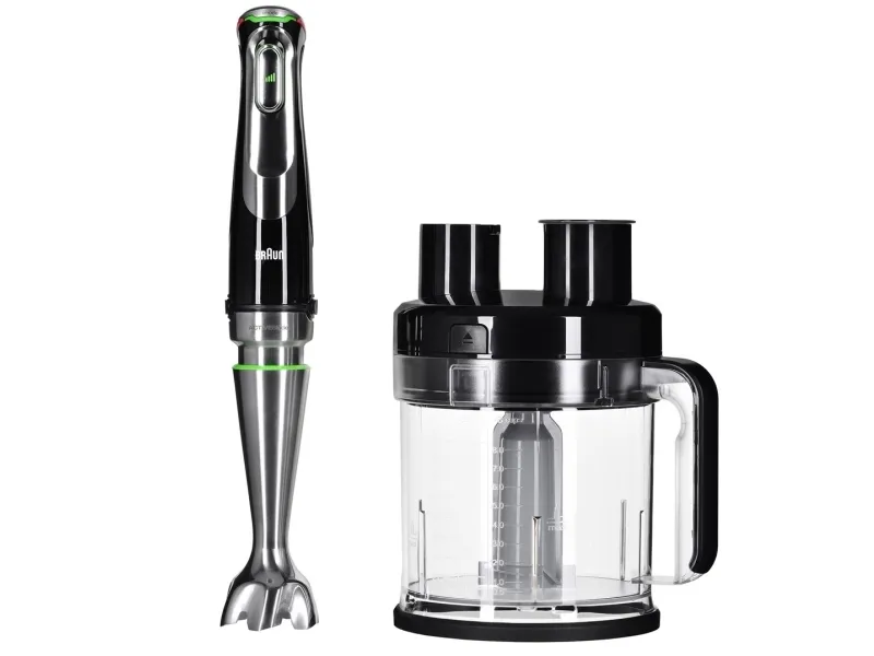 Braun Multiquick 9 MQ 9187XLI - Stavblender - 1.2 kW - premium sort/børstet rustfrit stål