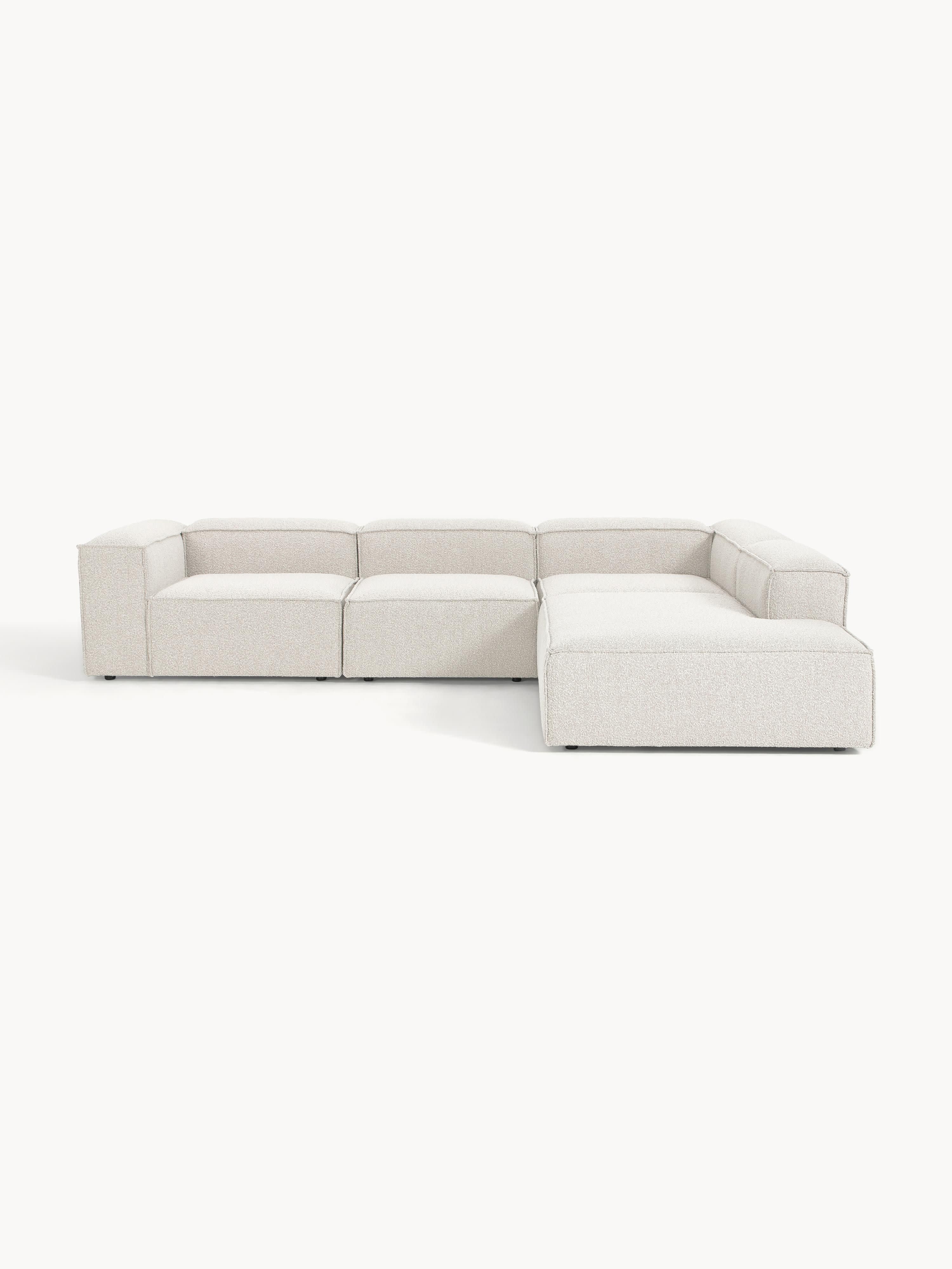 Bouclé modulaire XL hoekbank Lennon (4-zits)
