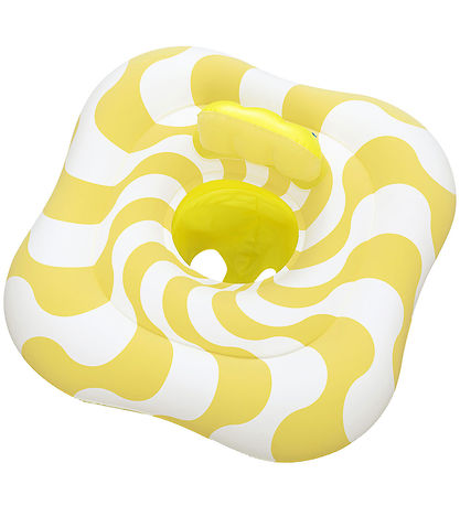 Bestway Schwimmring m. Sitz - Swim Safe - 1-2 Jahre - Weiß/Gelb