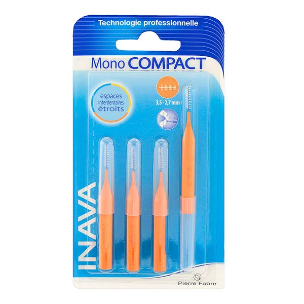 Mono Compact 4 brossettes orange (3,5-2,7 mm)