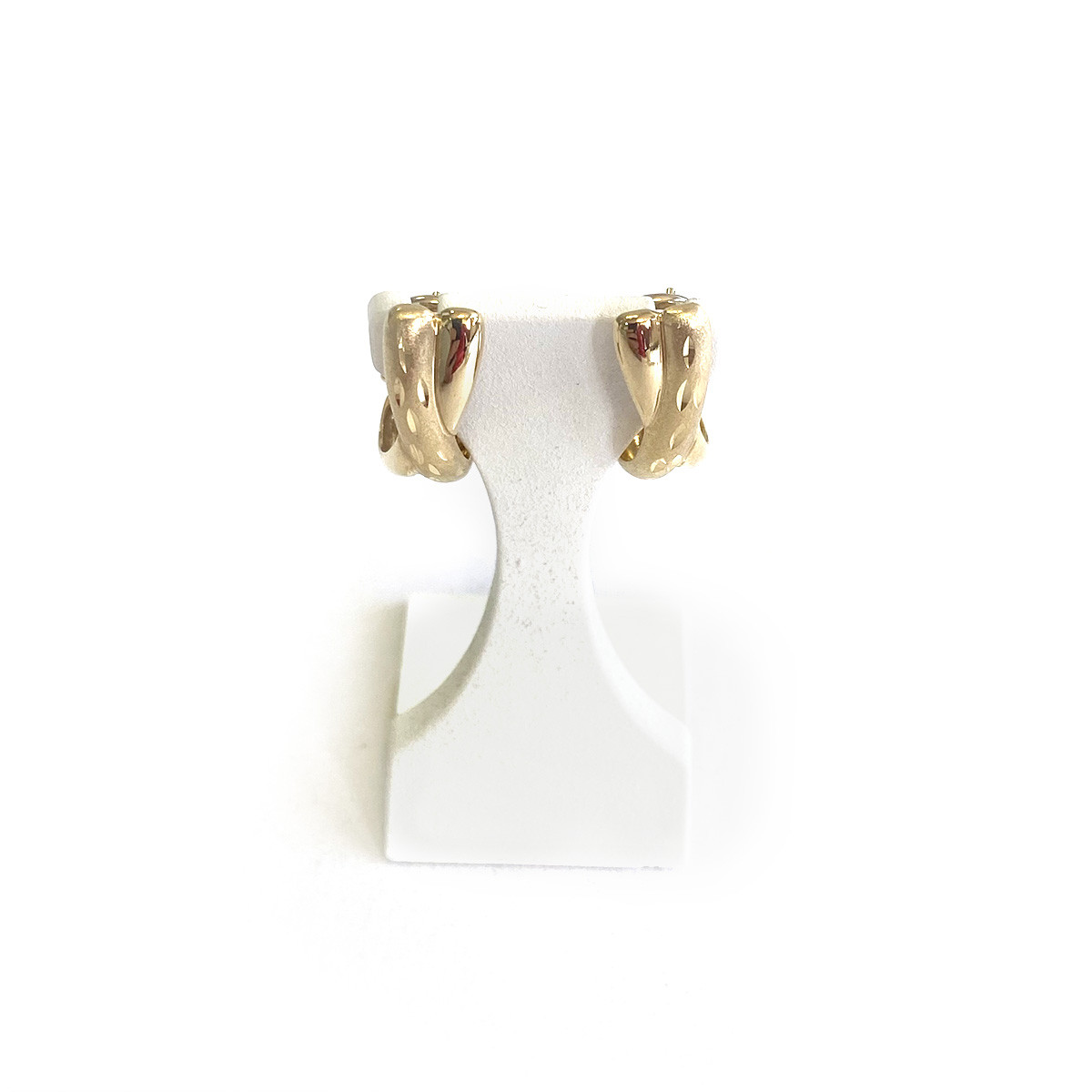 Boucles d'oreilles clips d'occasion or 750 jaune