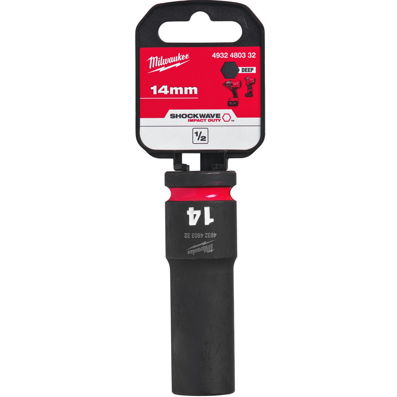 Milwaukee slagdop Shockwave 1/2 lang 14mm