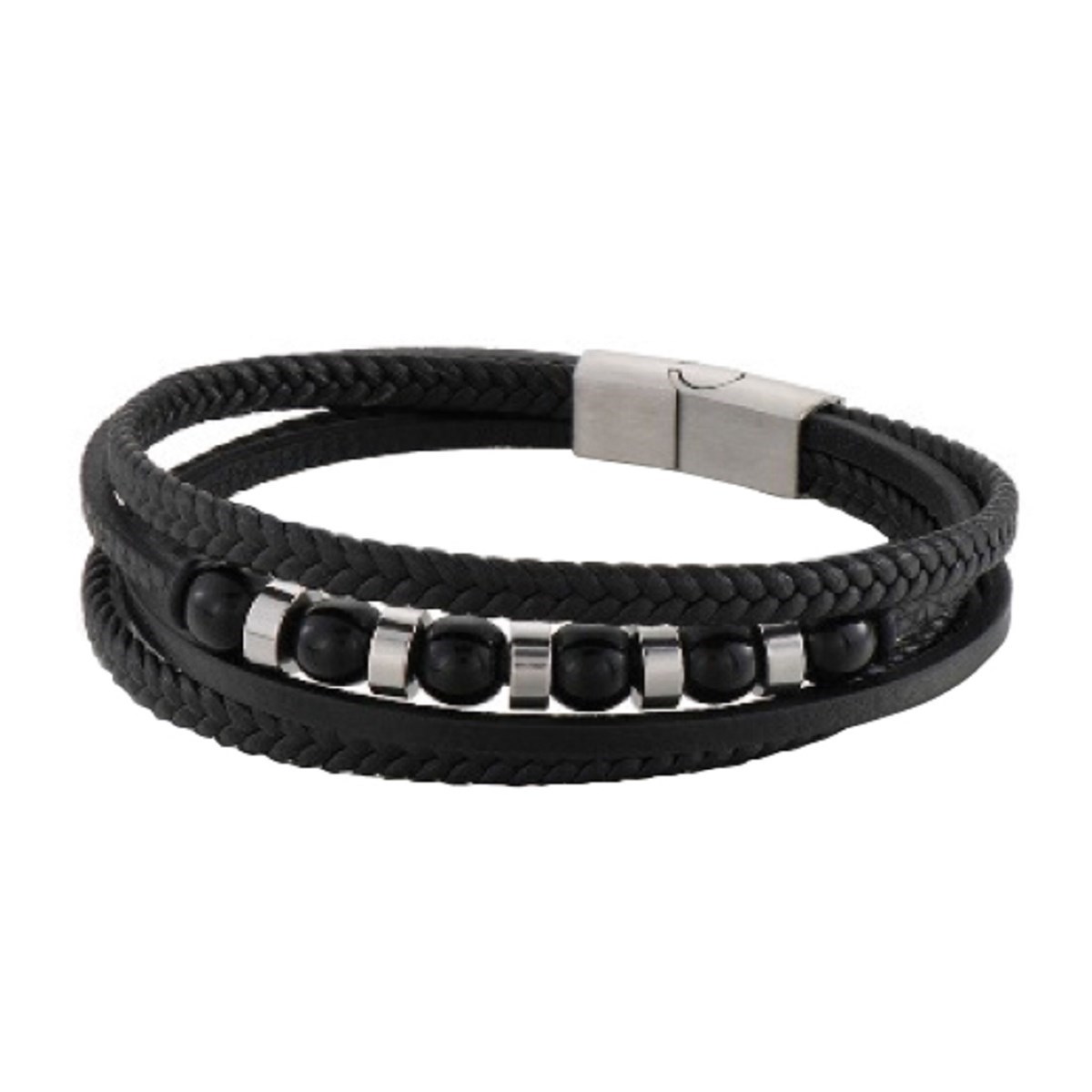 Bracelet triple rangs et insert boules MIKE