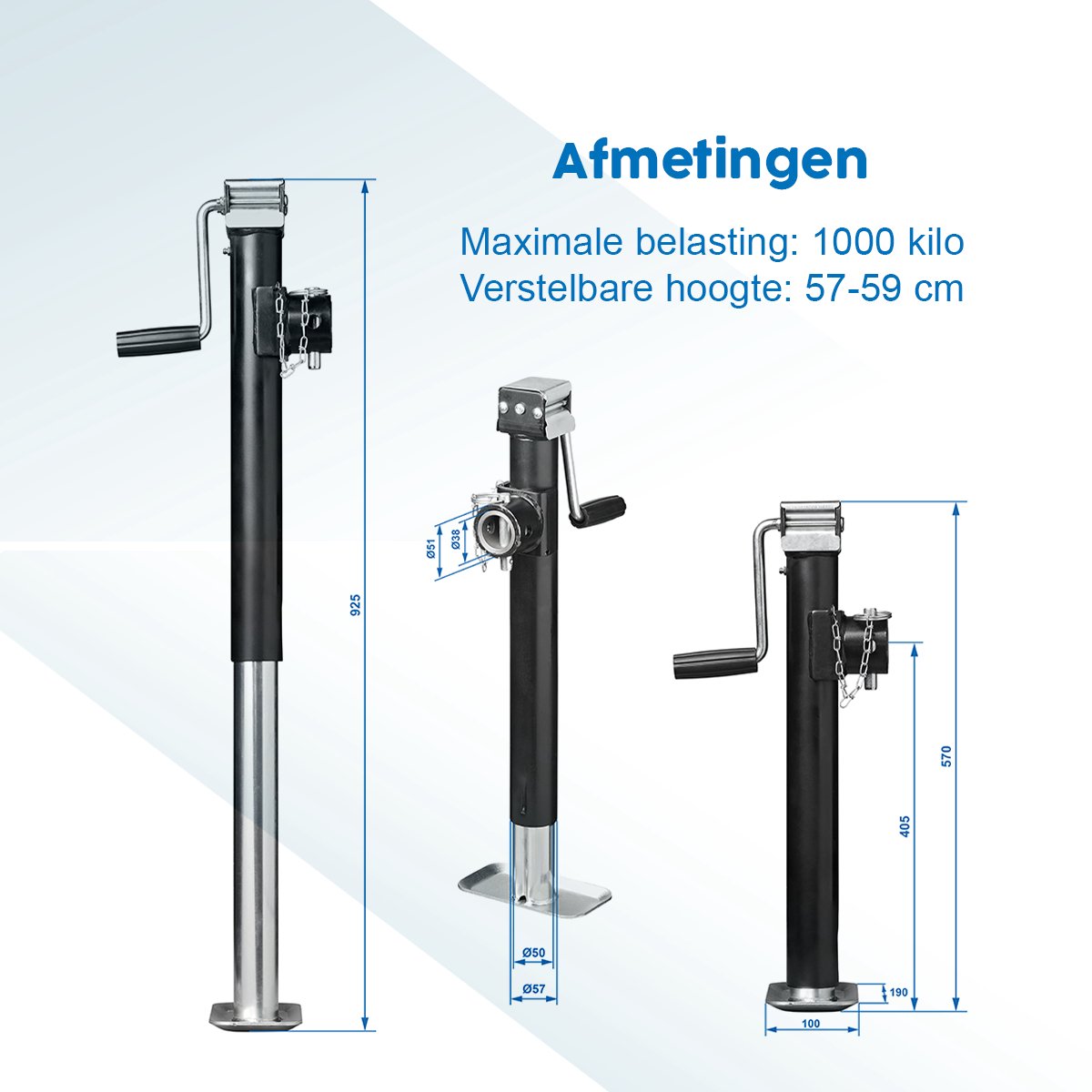 ProPlus Heavy Duty verstelbare steunpoot - 57-95 cm