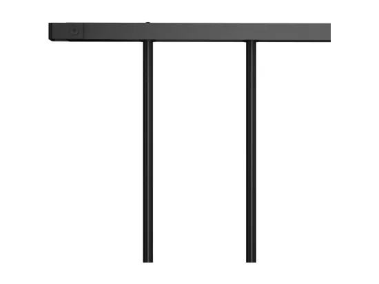 Panneau de cl?ture Acier enduit de poudre 1,7x0,75 m Noir