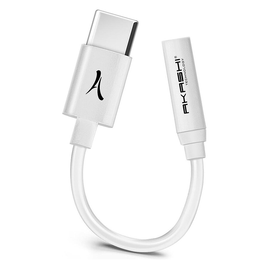 Akashi Adaptateur Audio USB-C vers Jack 3.5 mm
