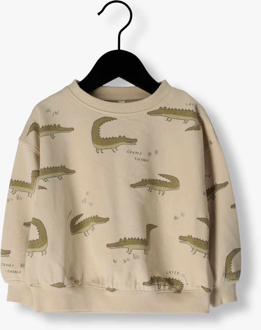 RYLEE + CRU beige rylee + cru sweater crew neck