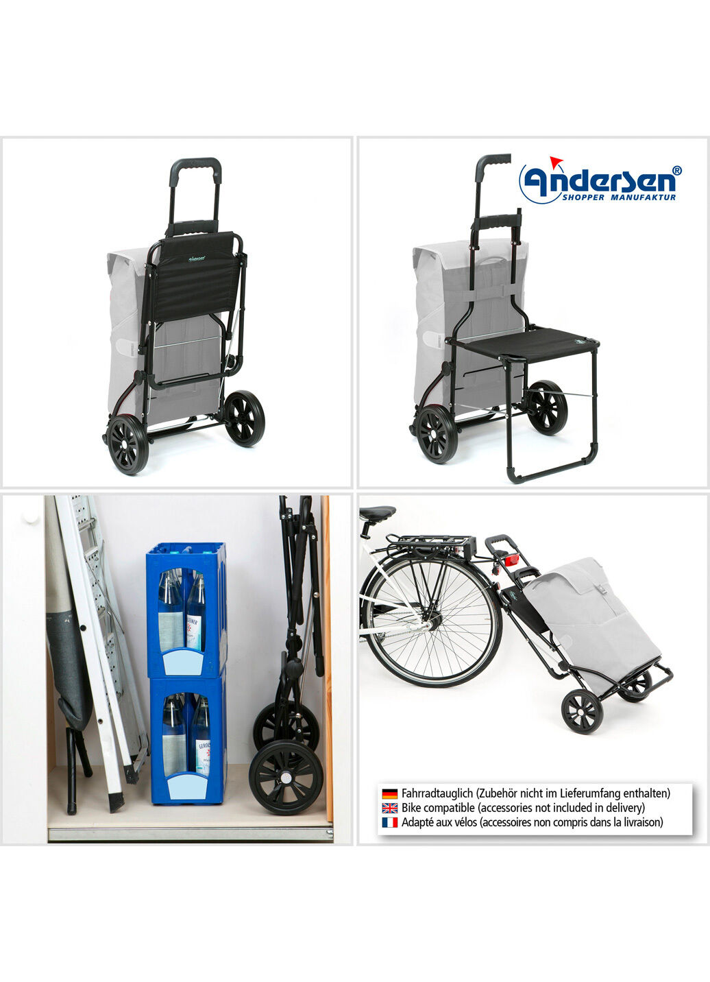 Andersen Einkaufsroller mit Sitzmöglichkeit