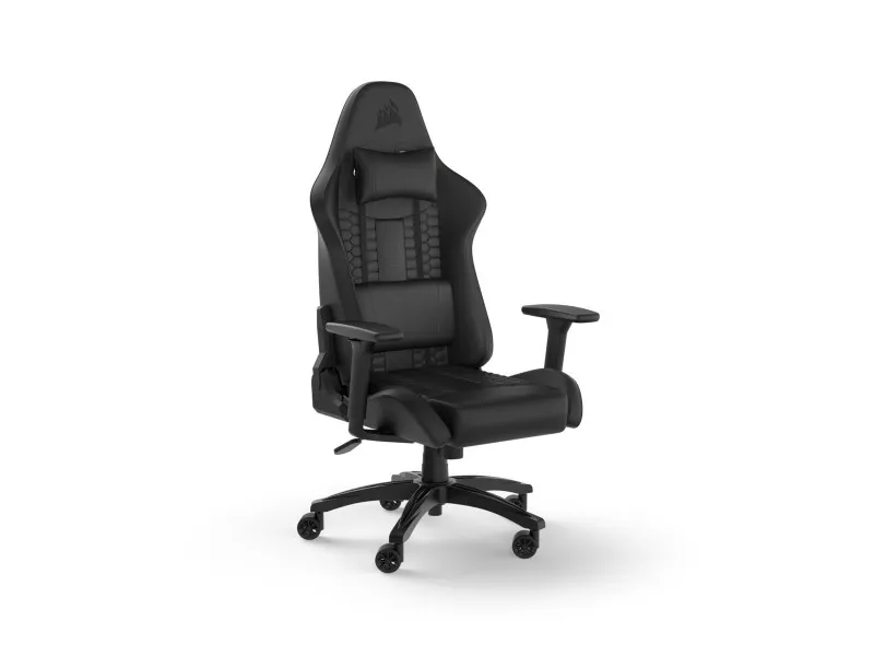 Corsair | TC100 Relaxed (Leatherette) - Gamingstol - Læder - Op til 120 kg | Sort