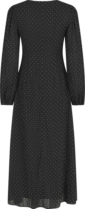 Neo Noir Toya Dot Crepe Dress Black