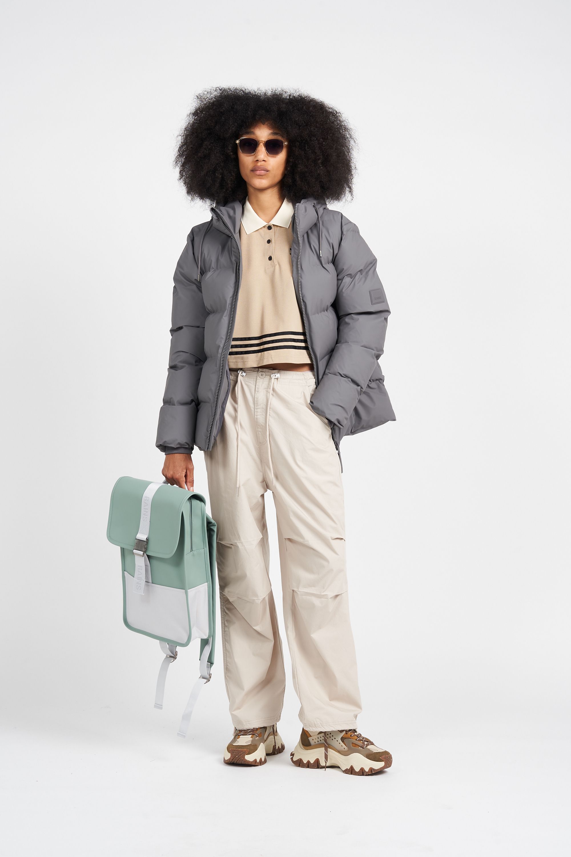 RAINS Doudoune  Alta Puffer Jacket W3T3 Gris