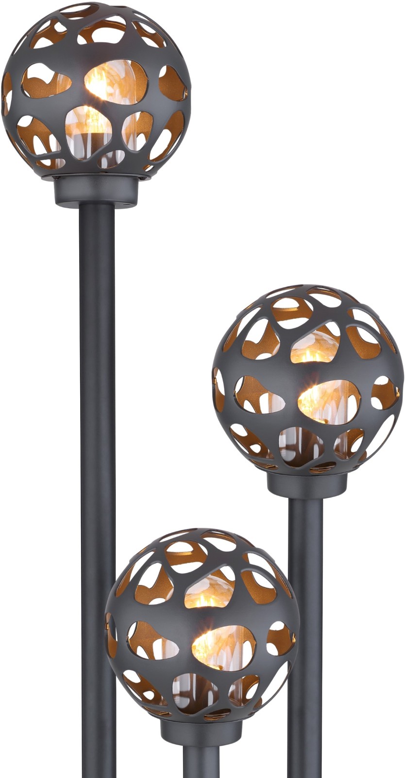 Außenleuchte - anthrazit - 162 cm - 3-flammig