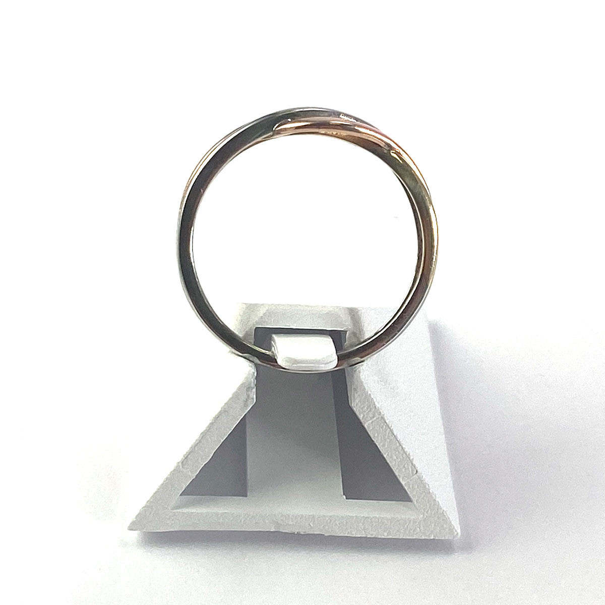 Bague d'occasion 3 ors 750 anneaux entrelacés