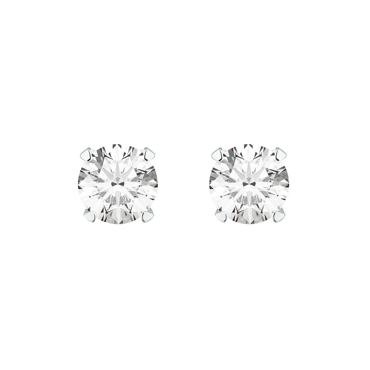 Boucles d'oreilles argent 925 rhodié 5 mm