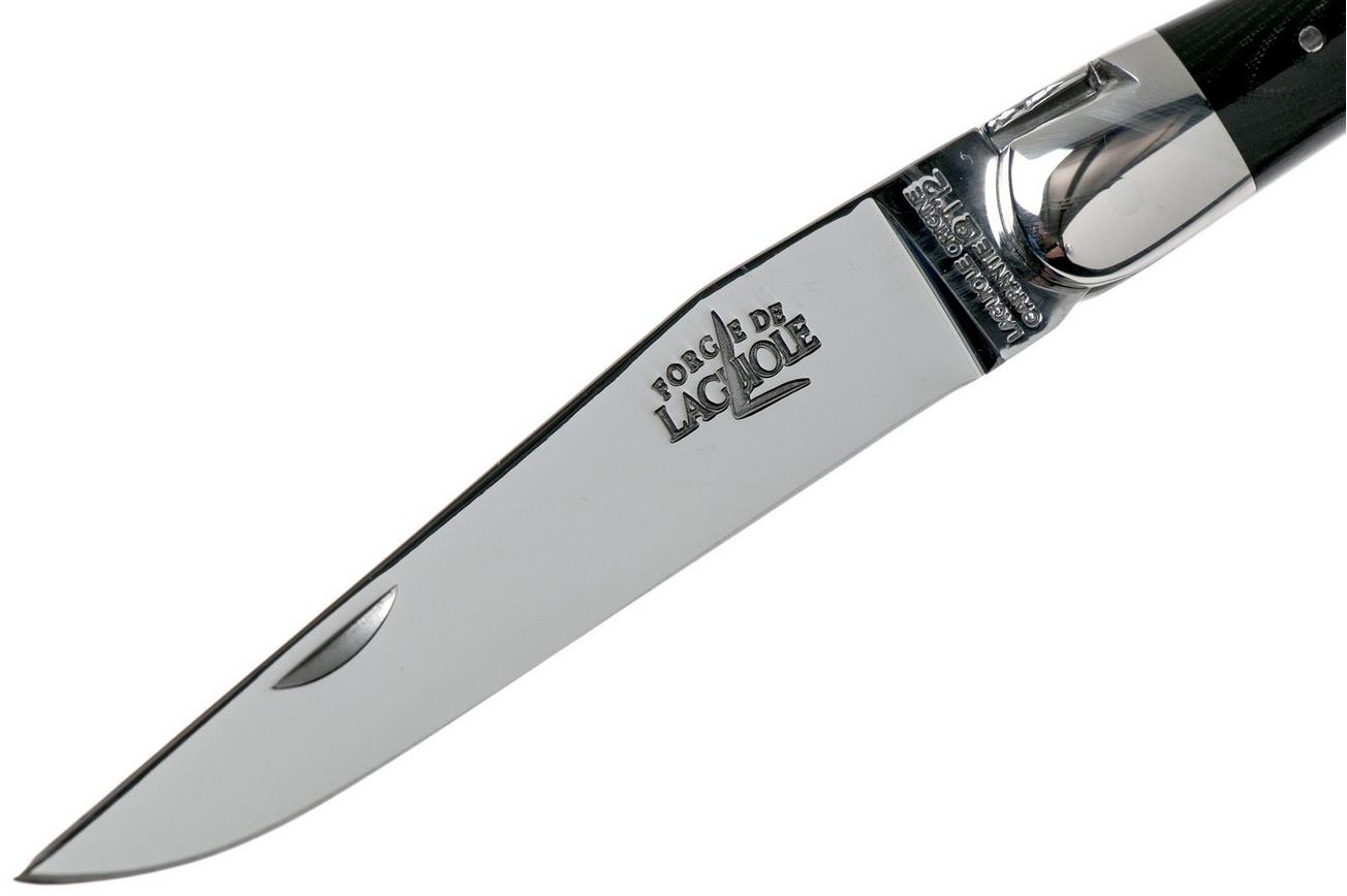 Forge de Laguiole 1211INTCNOIB 11cm, zwart micarta, laguiolemes