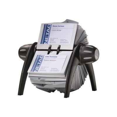 Durable Visifix Vega - Fichier rotatif de cartes de visite avec répertoire alphabétique
