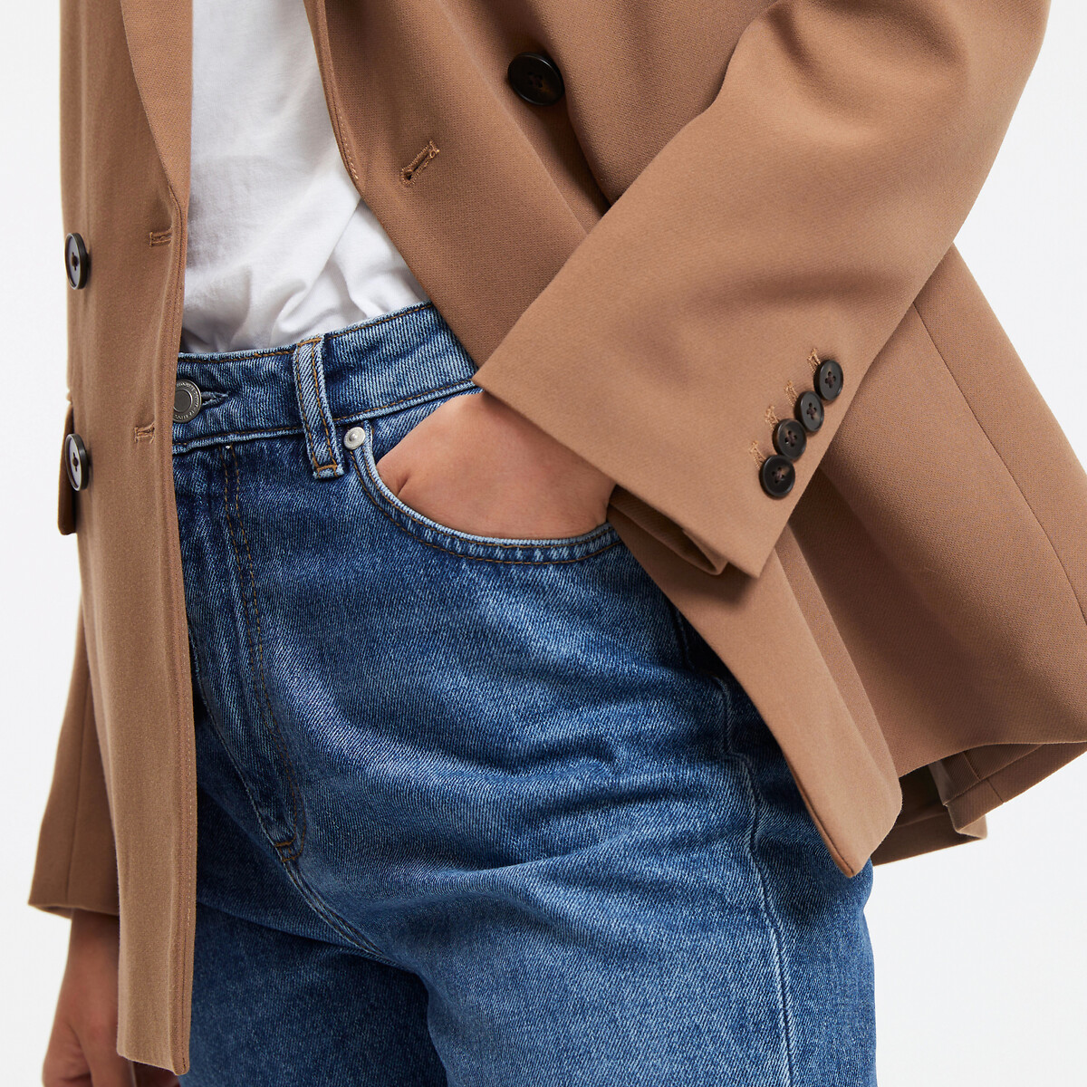 COLEÇÕES LA REDOUTE<br>Blazer de corte amplo