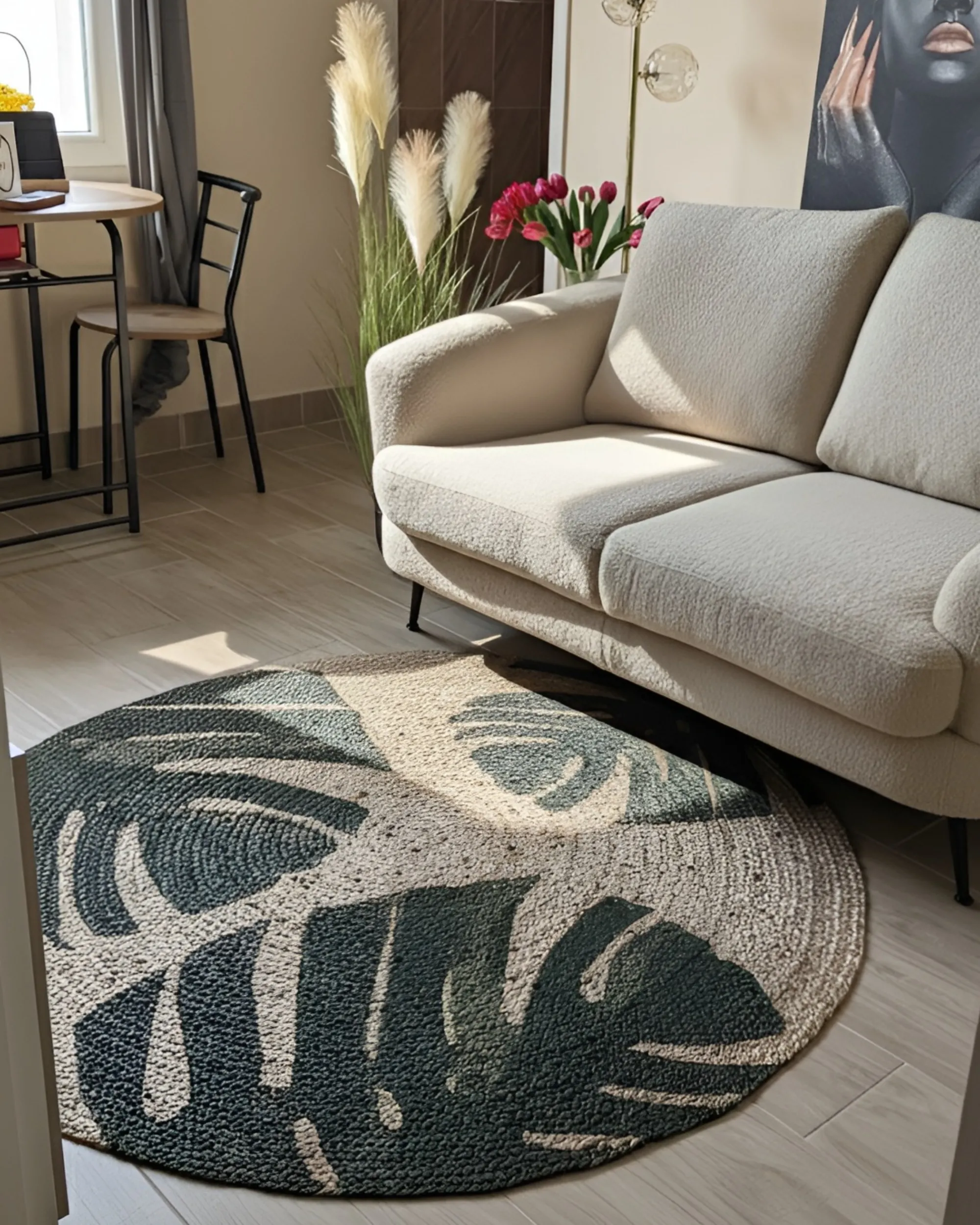 Vloerkleed INCIK Beige ø 140 cm Jute