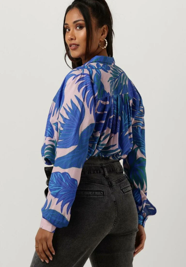 LOLLYS LAUNDRY blauwe lollys laundry blouse lari shirt