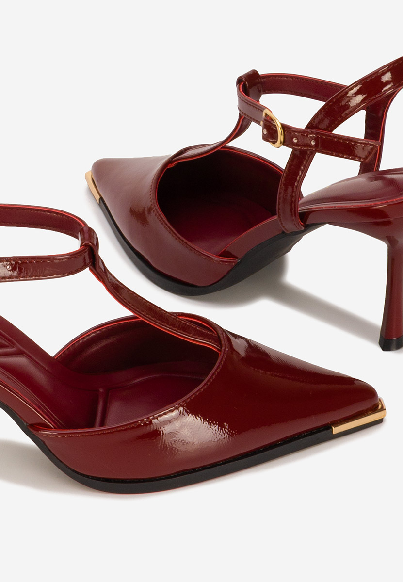 Chaussures slingback bordeaux Evenia