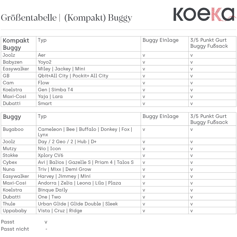 koeka Fußsack für Buggy Vik Taupe