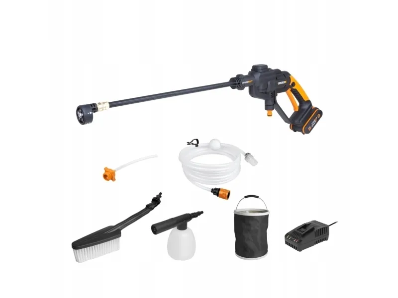 WORX WG620E.2, Kompakt, Batteri, Lavt tryk, Sort, Orange, 1 bruger(e), 120 l/t