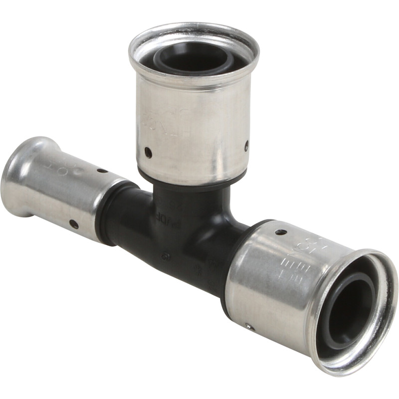 Henco pers T-stuk verloop 26x26x16mm