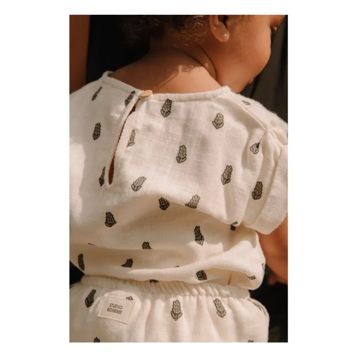 Studio Bohème Blouse Praslin Lavande | Ecru