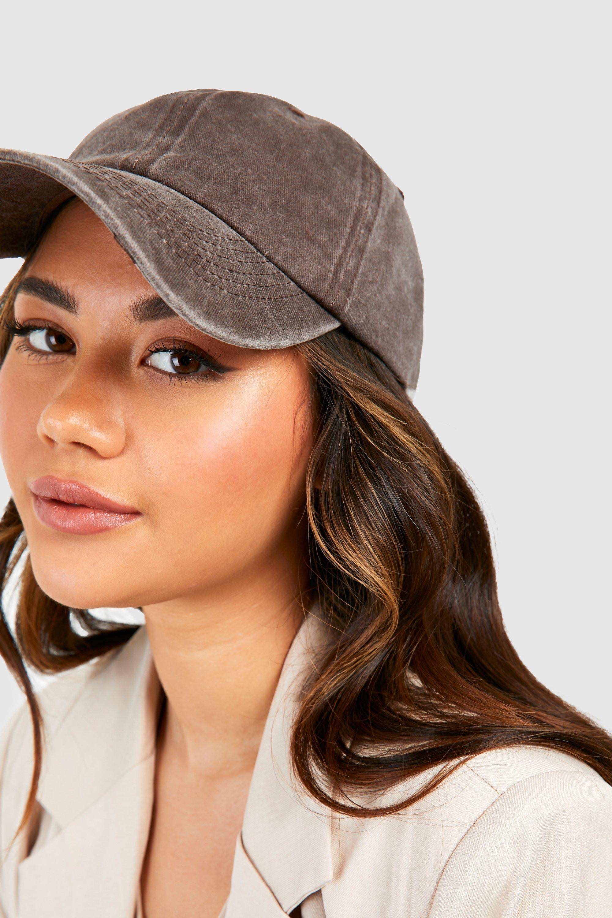 boohoo Casquette De Baseball Délavée Chocolat