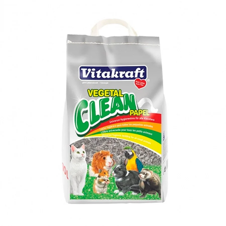 Papel vegetal Vitakraft para cama de animais de estimação.