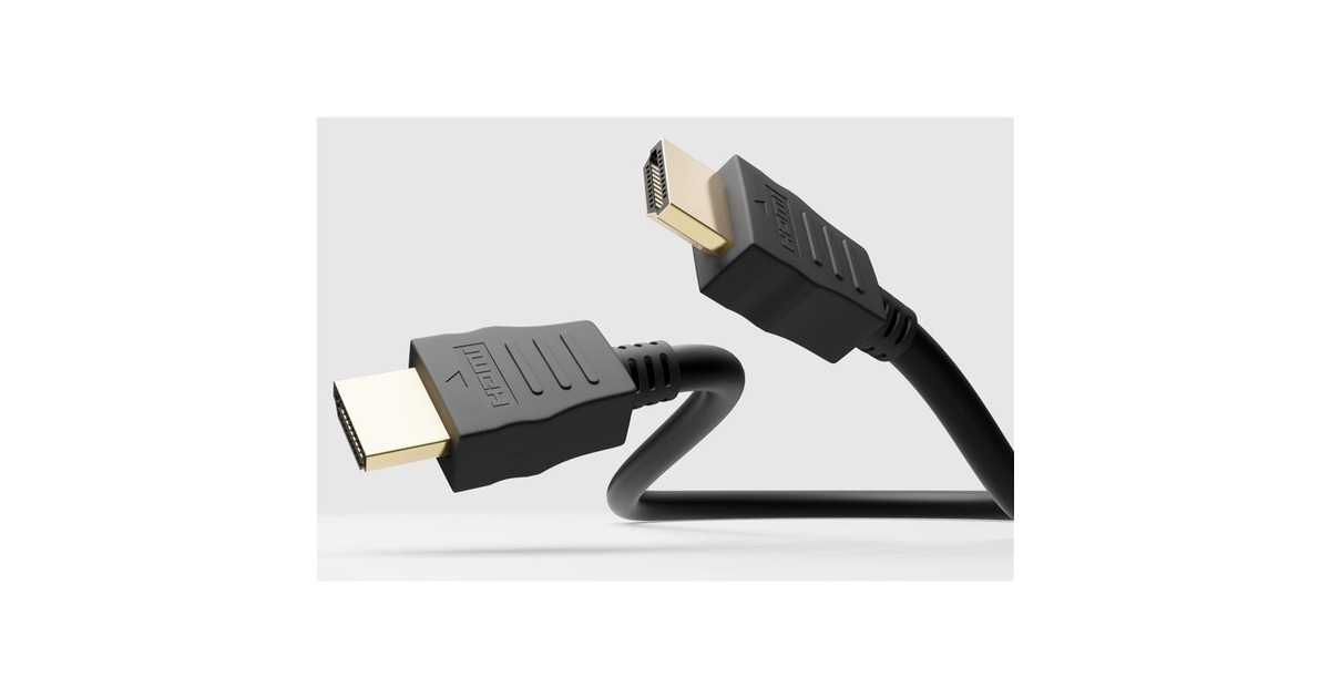 goobayUltra High-Speed HDMI 2.1 kabel met Ethernet  (Zwart, 1,5 meter)