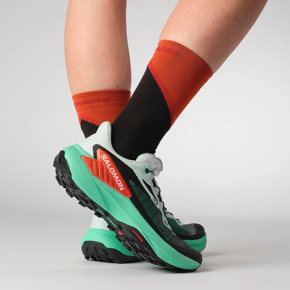 Salomon Women's Genesis Bay / Electric Green / Cherry Tomato
