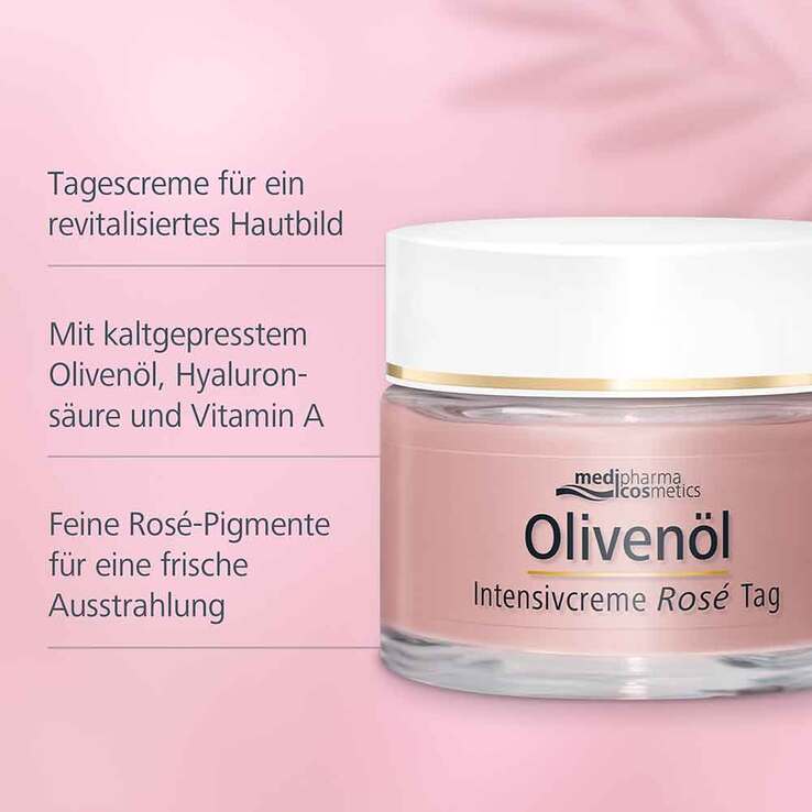 Olivenöl Intensivcreme Rose Tagescreme, 50 ml