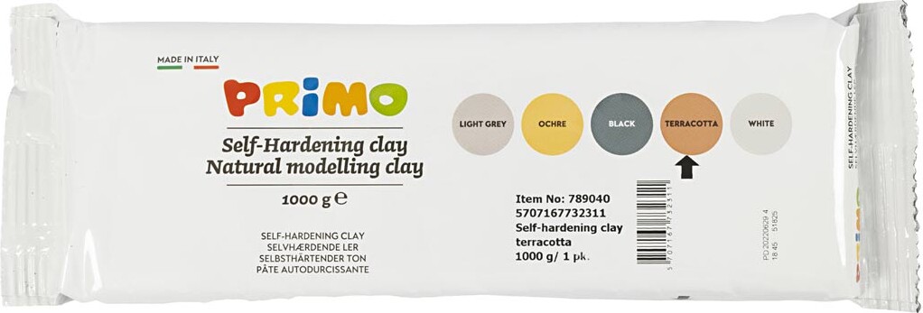 Primo Ler - Selvhærdende Ler - Terrakotta - 1000 G