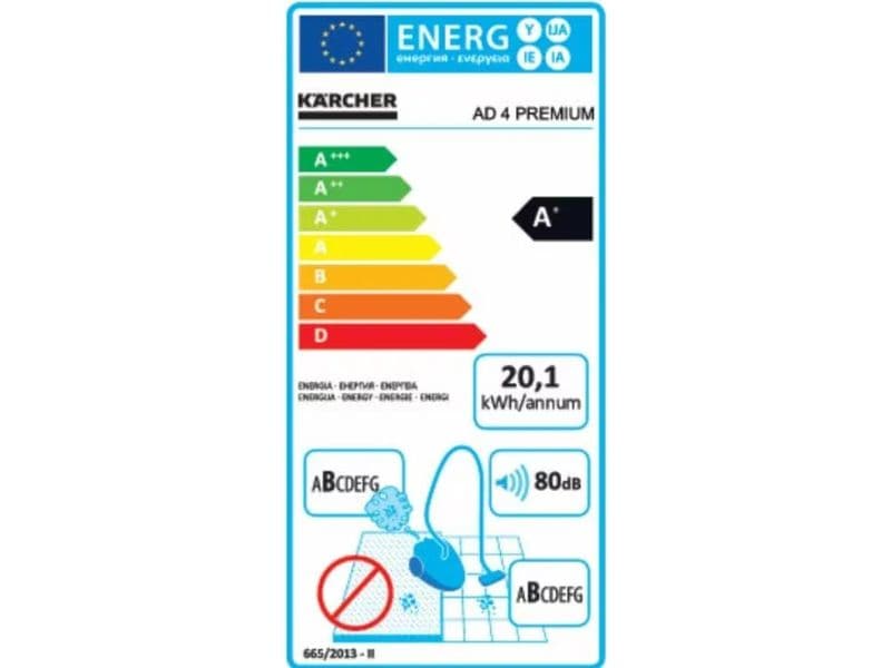 Kärcher Asche- und Trockensauger AD 4 Premium CH-Version Mobiler Sauger auf Rollen