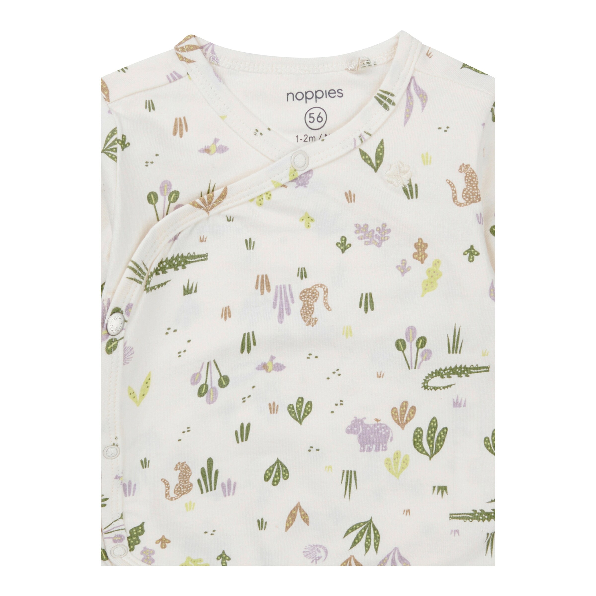 Noppies Wickelshirt langarm Safari natur/bunt