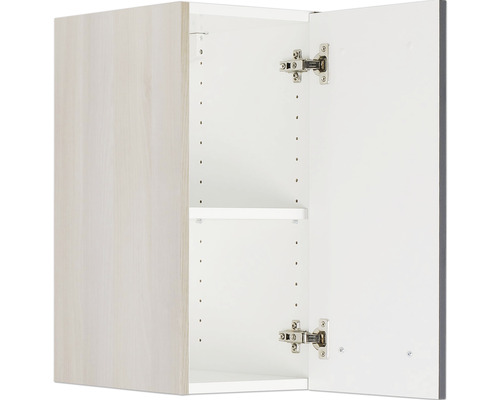 Optifit wandkast Porto220 BxDxH 30x34,6x57,6 cm antraciet mat gedemonteerd scharnier omkeerbaar (links of rechts te monteren)