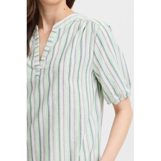 Fransa Jannie Kortærmet Bluse, Brook Green Mix, XXL