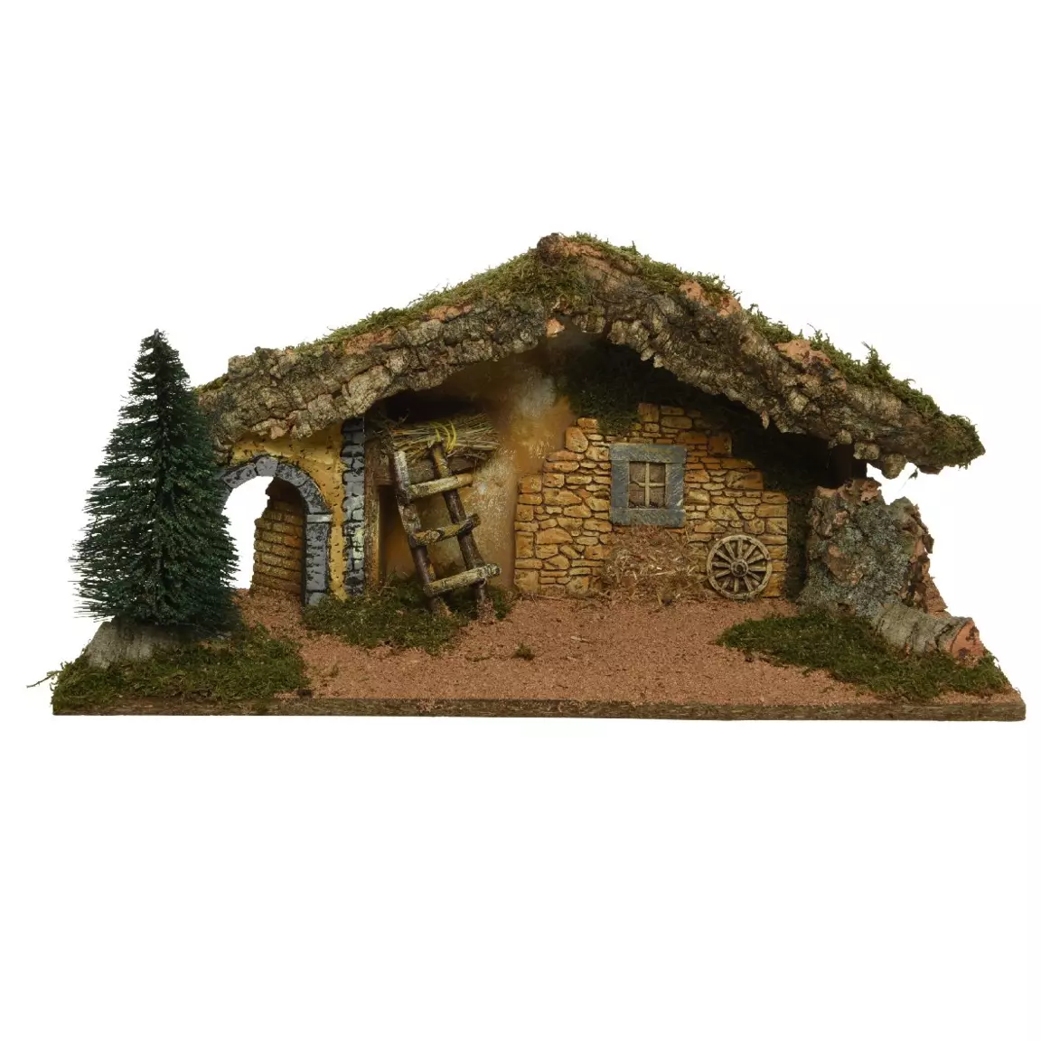 Crèche de Noël vide et lumineuse (H25 cm) Saint-Felix