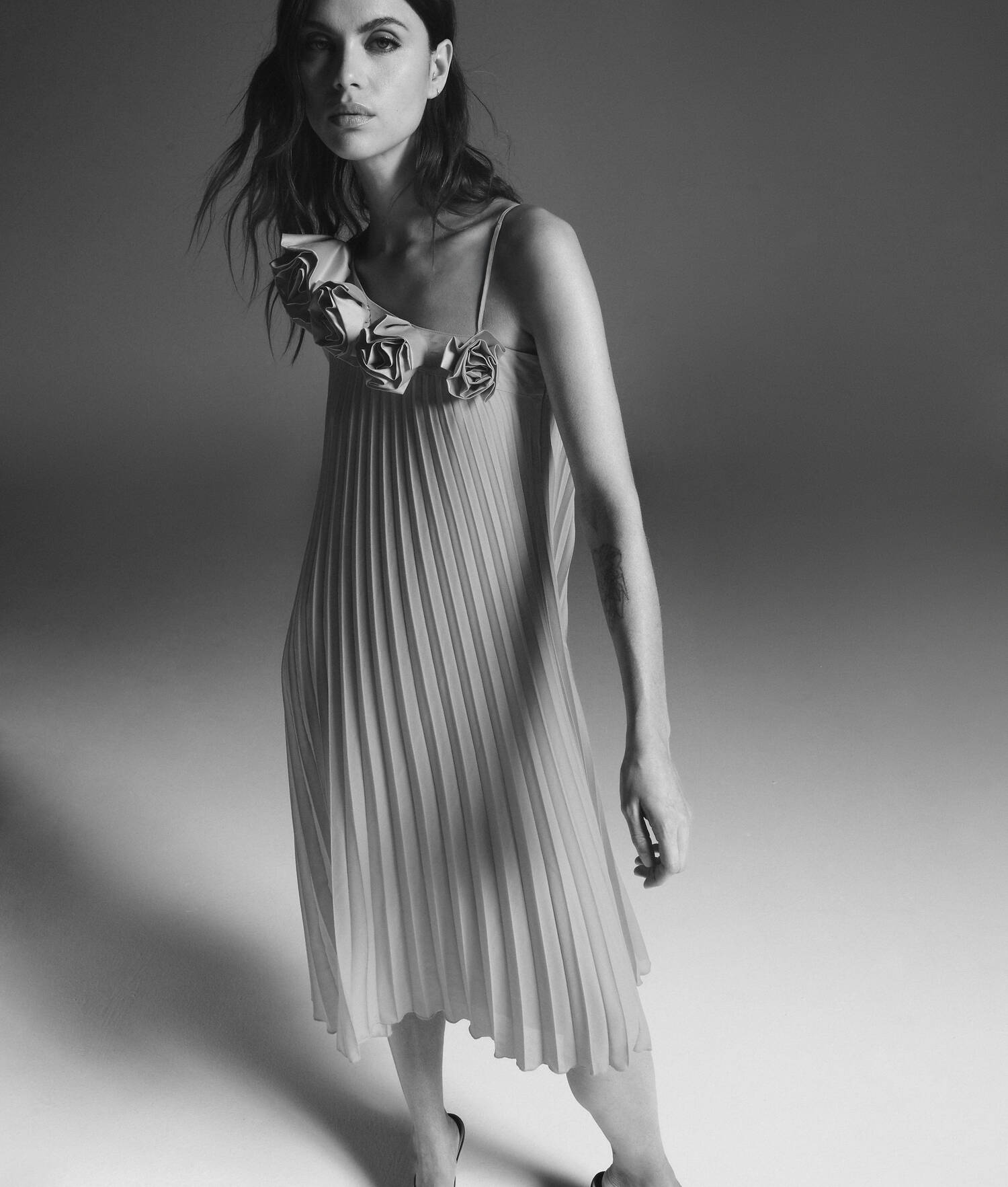 ROBE PLISSÉE KL STUDIO - Hibiscus