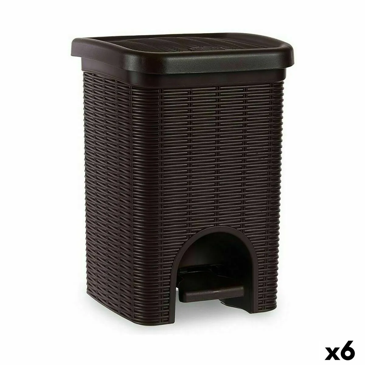 Stefanplast Elegance Poubelle à Pédale 6L Marron